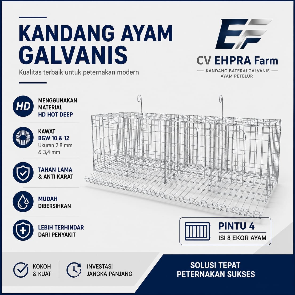 Kandang Kapasitas 18 Ekor